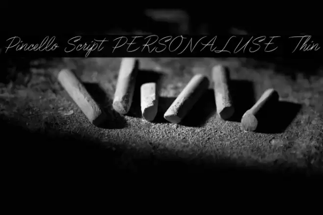 Pincello Script PERSONAL USE Thin Font examples