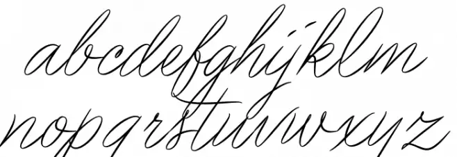 Pincello Script PERSONAL USE Thin Fuentes MINÚSCULAS