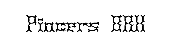 Pincers BRK  font caratteri gratis