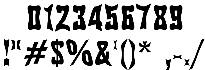 Pinch Drunk Font OTHER CHARS