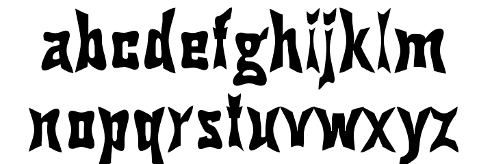 Pinch Drunk Font LOWERCASE