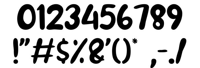 Pincllo Demo Font OTHER CHARS