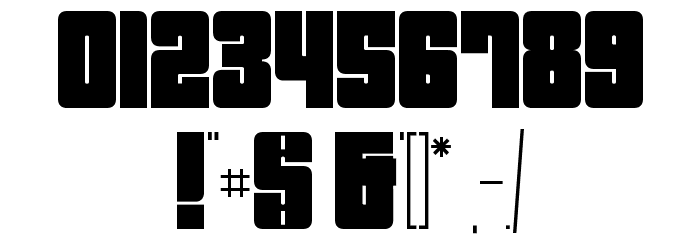 Pincoyablack Black フォント その他の文字