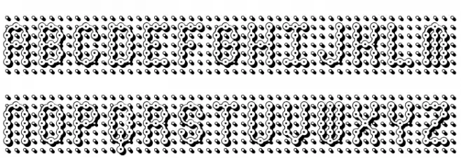 Pindown BRK Schriftart Groß