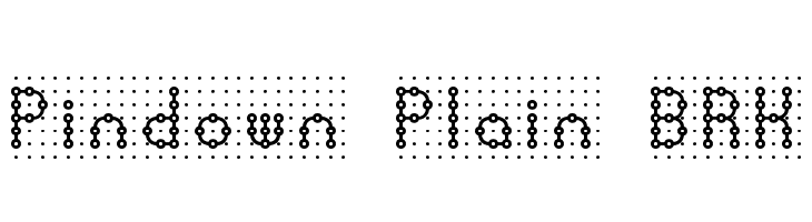 Pindown Plain BRK Font