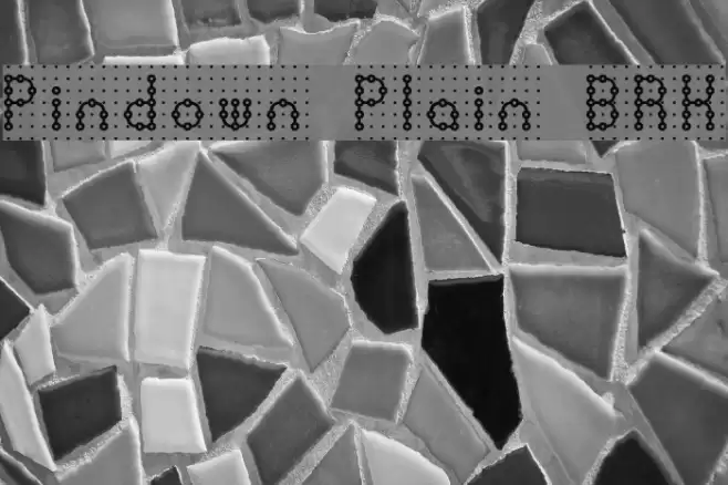 Pindown Plain BRK フォント examples