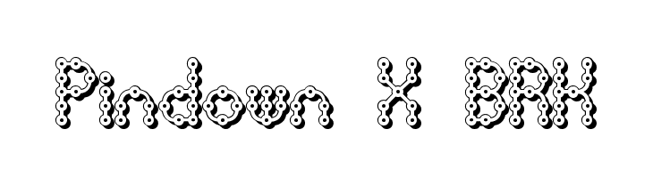 Pindown X BRK Font
