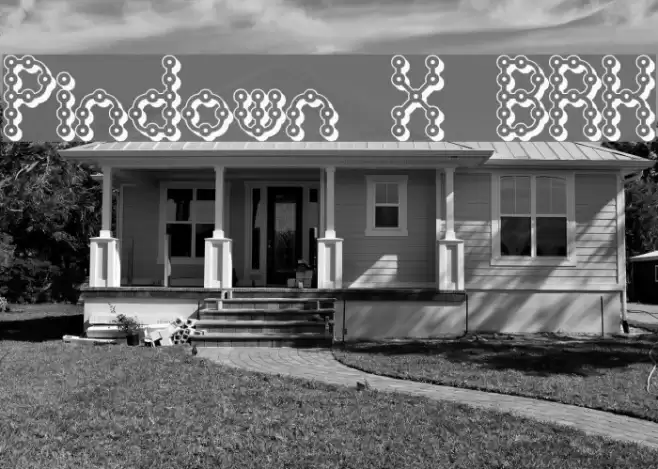 Pindown X BRK Шрифта examples