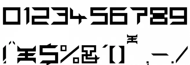 PindownA Font OTHER CHARS