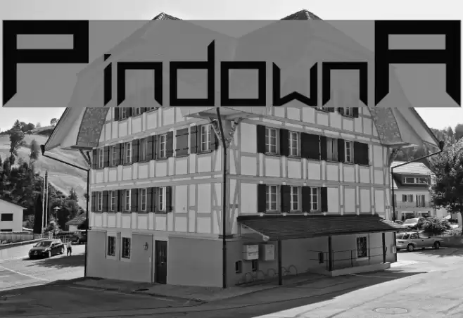 PindownA Font examples