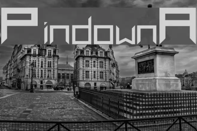 PindownA Font examples