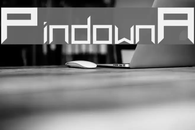 PindownA Font examples