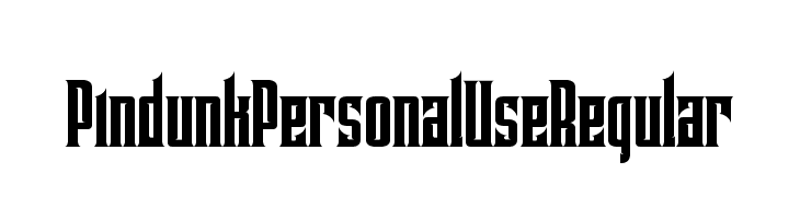 Pindunk Personal Use Regular  font caratteri gratis