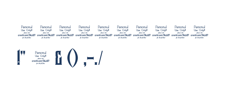 Pindunk Personal Use Regular Other Characters