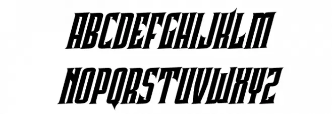 PindunkPersonalUse-Regular Font Litere mari