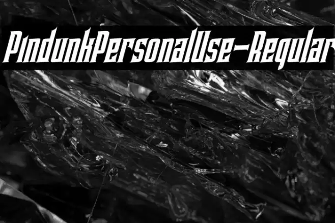 PindunkPersonalUse-Regular Font examples