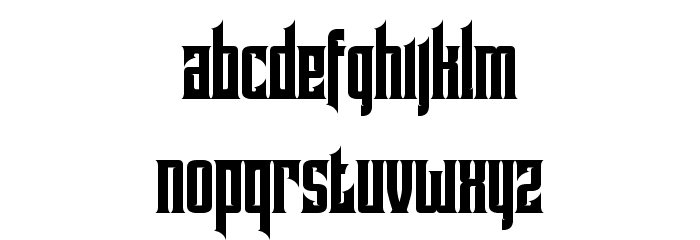 Pindunk Font LOWERCASE