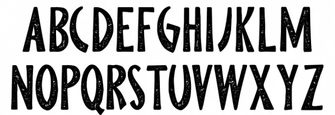 Pine Forest Personal Use Font Litere mari