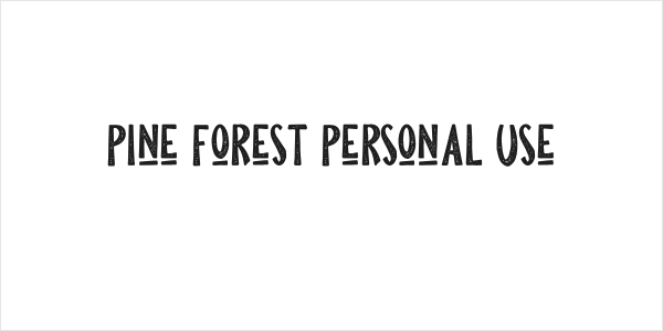 Pine Forest Personal Use Logo
