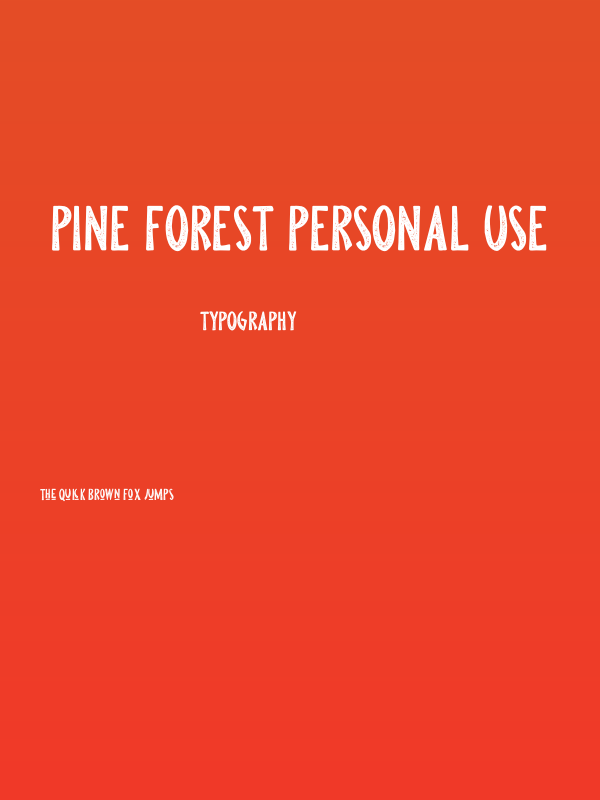 Pine Forest Personal Use Poster