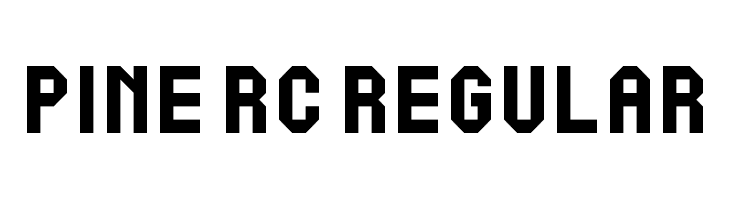 Pine RC Regular  フリーフォントのダウンロード
