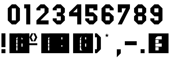 Pine RC Regular Font OTHER CHARS
