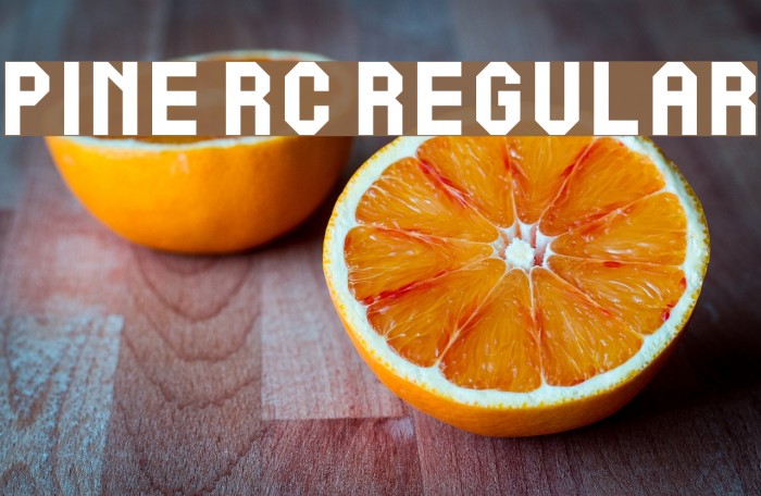 Pine RC Regular Font examples
