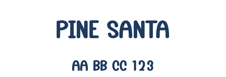 Pine Santa Font Preview