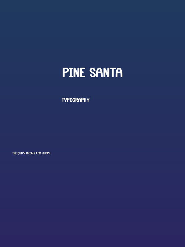 Pine Santa Poster