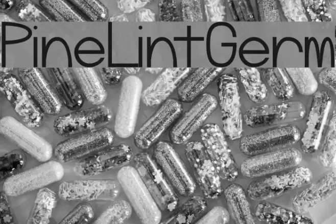 PineLintGerm Font examples