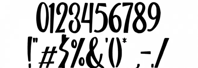 PineScriptRegular Font OTHER CHARS