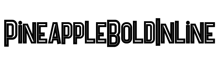 Pineapple Bold Inline  免费字体下载