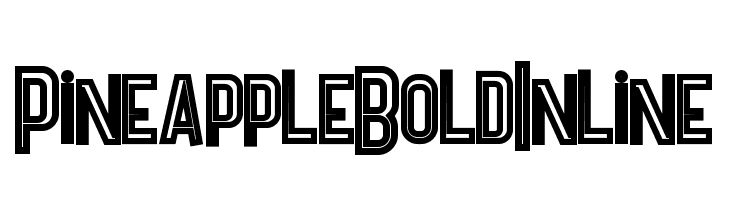 Pineapple Bold Inline  لخطوط تنزيل