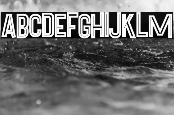 Pineapple Bold Inline Font examples