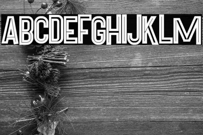 Pineapple Bold Inline Font examples