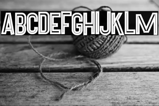 Pineapple Bold Inline Font examples