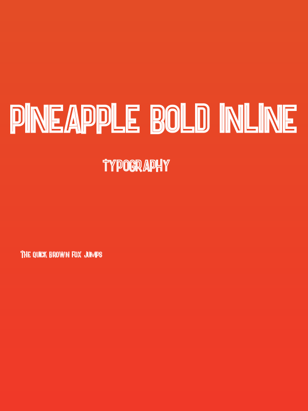 Pineapple Bold Inline Poster
