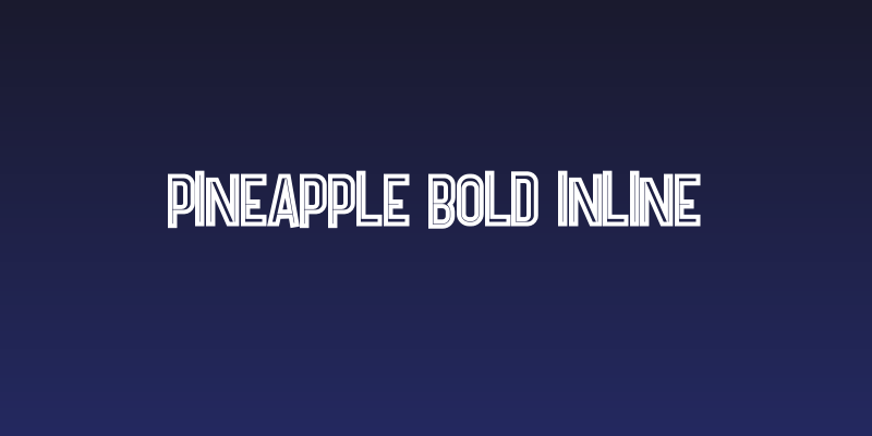 Pineapple Bold Inline Social Header