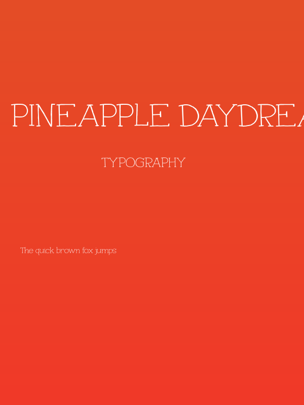 Pineapple Daydream DEMO Regular Poster