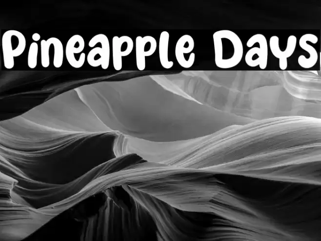 Pineapple Days Font examples