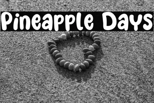 Pineapple Days Font examples
