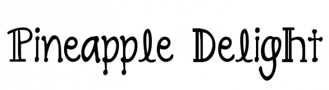 Pineapple Delight  تنزيل الخطوط