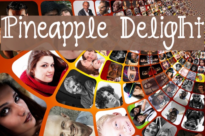 Pineapple Delight Font examples