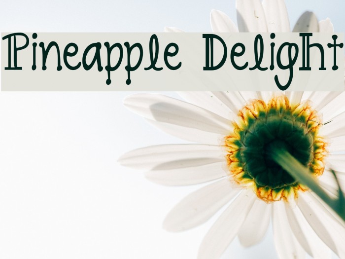 Pineapple Delight Font examples