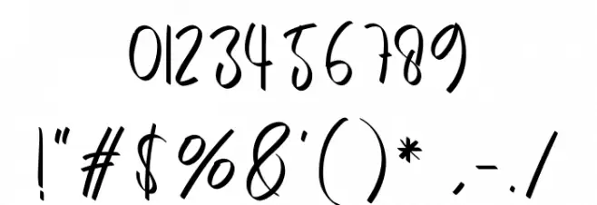 Pineapple Font OTHER CHARS