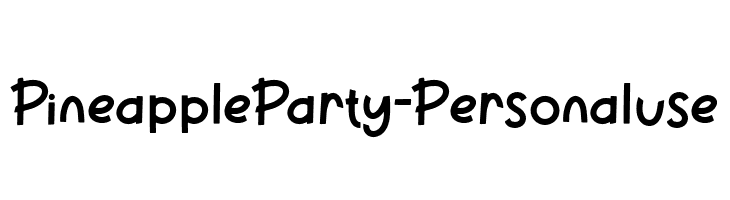 PineappleParty-Personaluse  नि: शुल्क फ़ॉन्ट्स डाउनलोड