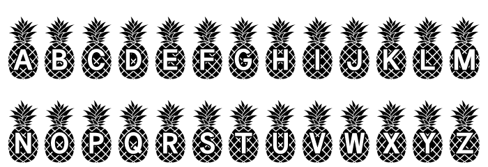 Pineapple_Mono Font LOWERCASE