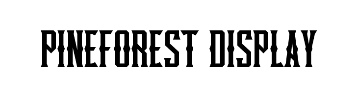 Pineforest Display  Fuentes Gratis Descargar