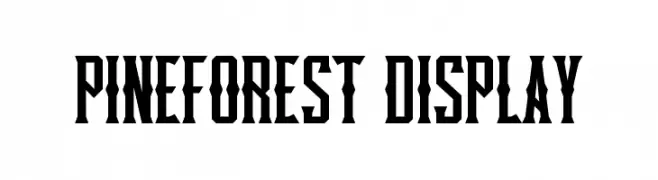 Pineforest Display  Fuentes Gratis Descargar