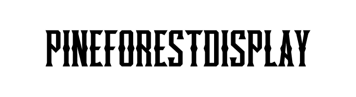 Pineforest Display  Fuentes Gratis Descargar
